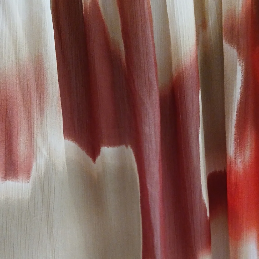 Banana Republic Red and White Ruffle Dress